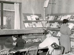 nyborg bibliotek læsesalen 1959